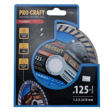 Алмазний диск PROCRAFT DT125 TURBO, 125&times;22,23 мм DT1250 фото