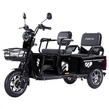 Электроскутер трехколесный Forte CARGO-WN1072 черный 1000W, 72V, 3-местный 163525 фото