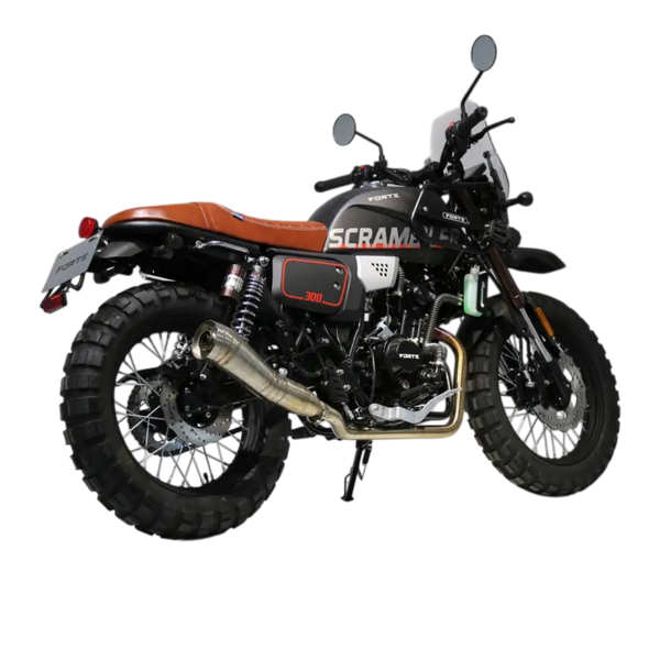 Мотоцикл Forte Scrambler FT300-F6P 285 см&sup3; 6-ступінчастий чорний 141397 фото