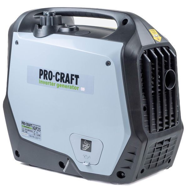 Інверторний бензиновий генератор Procraft IGP25, 4х тактний, одноциліндровий, 2 кВт/1,8 кВт, 0,57 л/г, запуск ручний. IGP25 фото