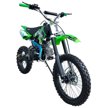 Пітбайк бензиновий Forte GS05A 125 см&sup3;, 4-тактний, дискові гальма, 55 км/год, електростарт, зелений 139223 фото