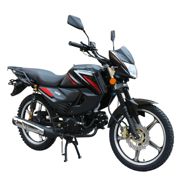 Мотоцикл дорожній Forte 125LX-B Чорний 125 см&sup3;, 4-тактний, 90 км/год, витрата 2.3 л/100 км, LED, USB 144919 фото