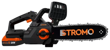 Ланцюгова пила акумуляторна STROMO AAS44 &mdash; 20 В, безщіткова, шина 12", 1 АКБ + ЗП 300440 фото