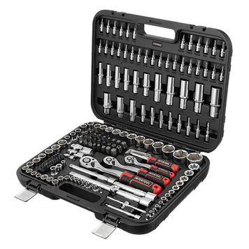Набор инструментов INTERTOOL STORM, 171 шт., 1/2", 3/8", 1/4", Cr-V ET-8171 фото